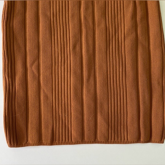 Bodycon Dress‎ Women’s S Fawn Brown Ribbed Mini Sleeveless NWT - Picture 2 of 8